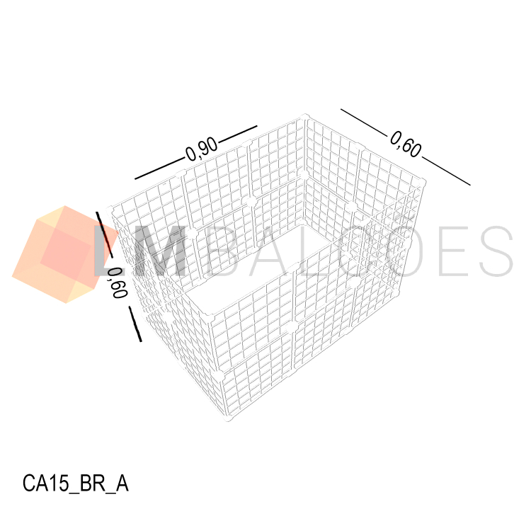 Cercadinho Aramado Branco Para Pet - 0,90 X 0,60 X 0,60m