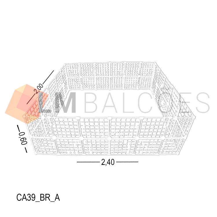 Cercadinho Para Pet Tela Aramada 2,40 X 2,00 X 0,60 *BRANCO* 1