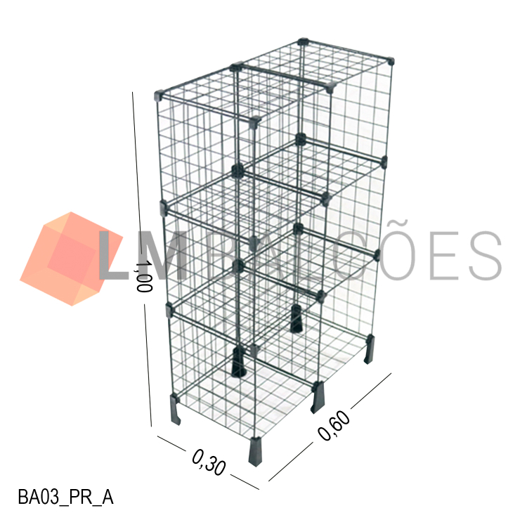 Balcão Armado - 0,60 x 1,00 x 0,30 1