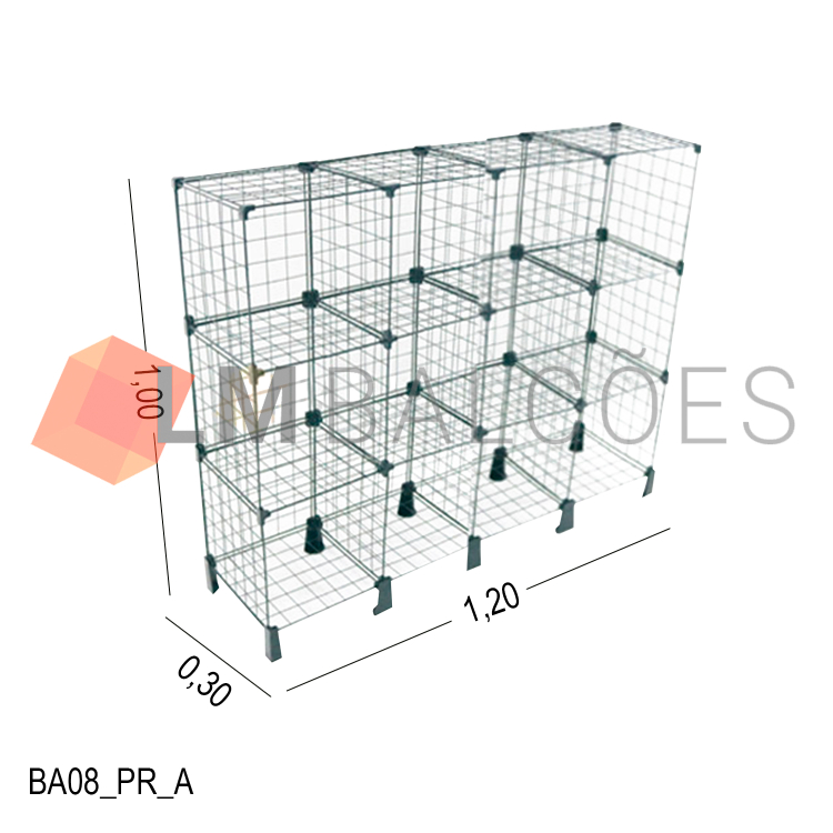 Balcão Aramado 1,20 X 1,00 X 0,30 1