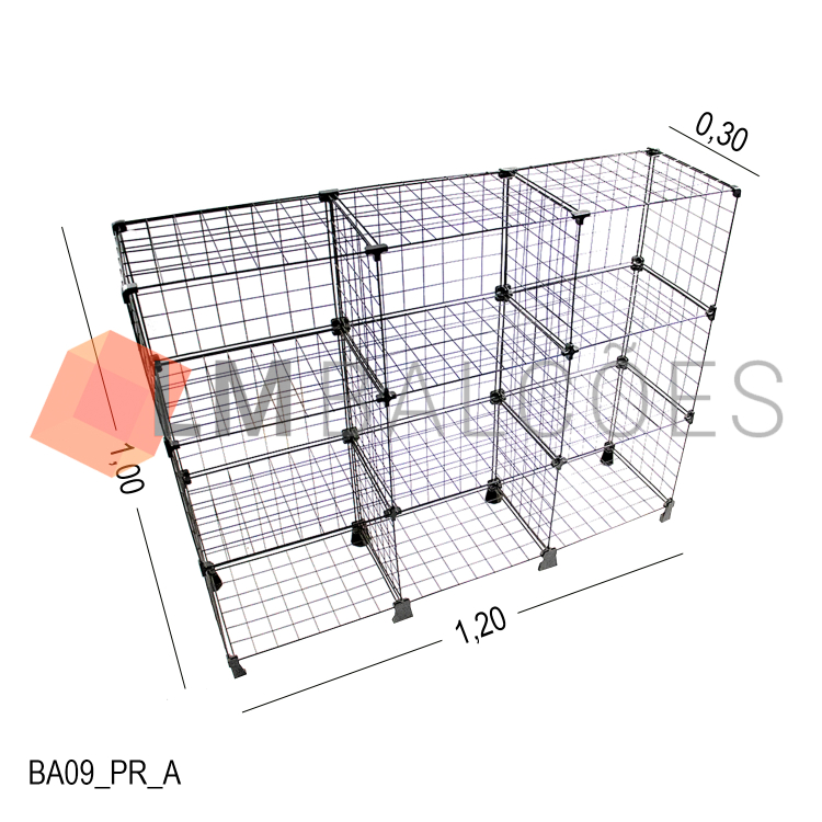 Balcão Aramado - 1,20 x 1,00 x 0,30 MOD 40 1