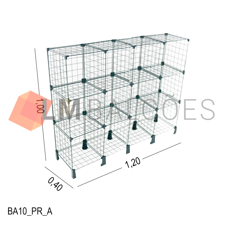 Balcao Aramado - 1,20 x 1,00 x 0,40 1