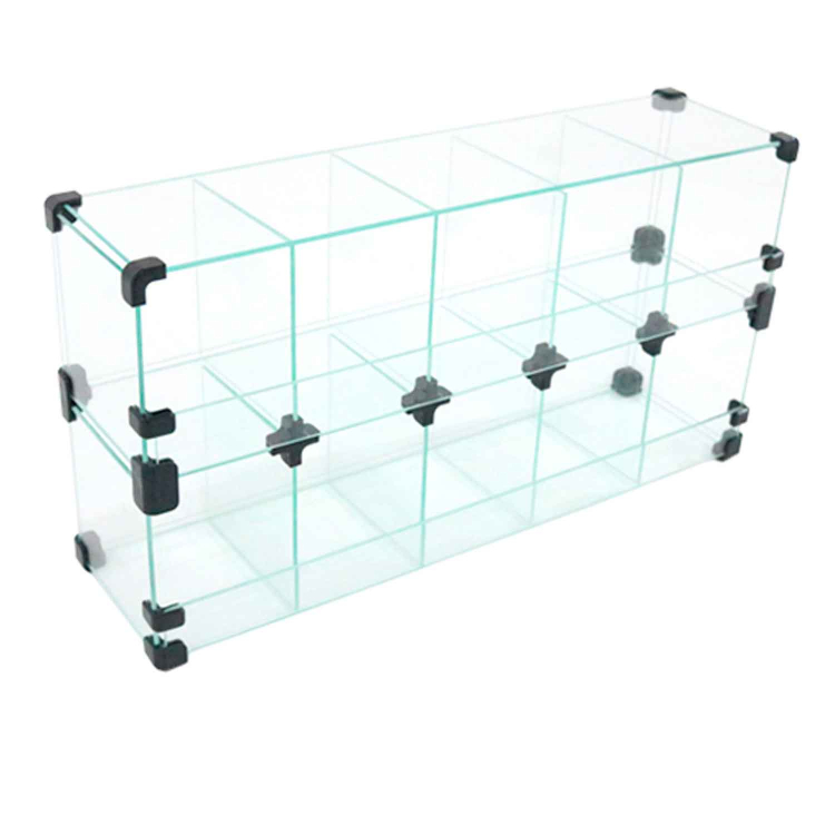 Baleiro Expositor Preto de Vidro - 0,60 x 0,30 x 0,15m 1