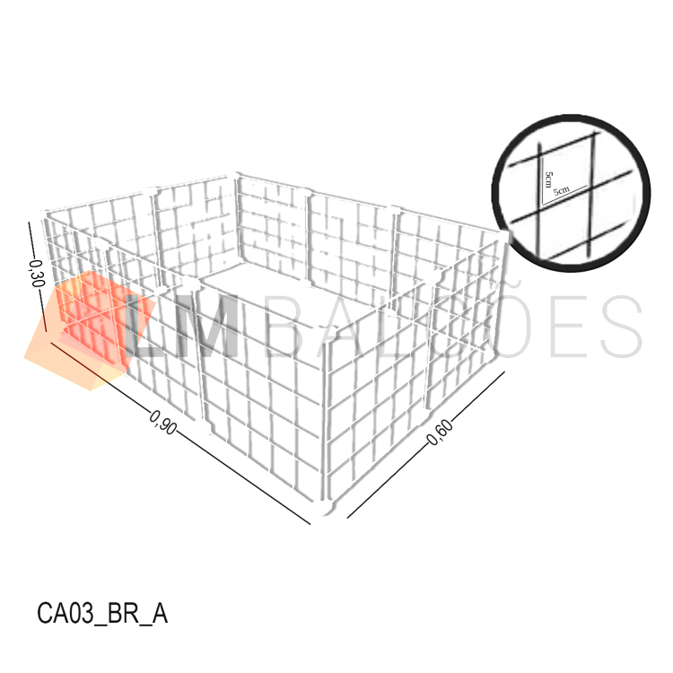 Cercadinho Aramado Branco Para Pet - 0,90 X 0,30 X 0,60m 1