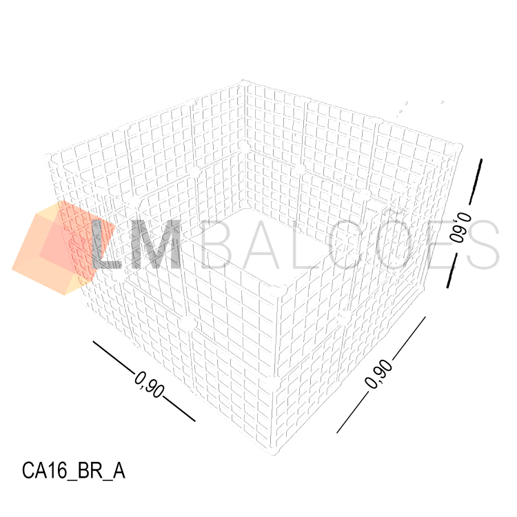 Cercadinho Aramado Branco Para Pet - 0,90 X 0,60 X 0,90m 1