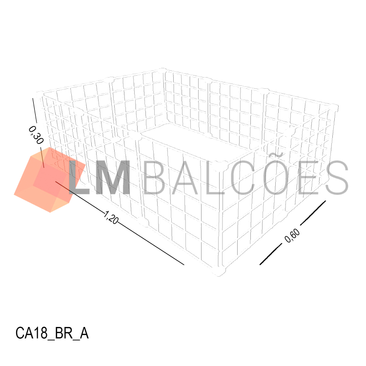 Cercadinho Aramado Branco Para Pet - 1,20 X 0,30 X 0,60m 1