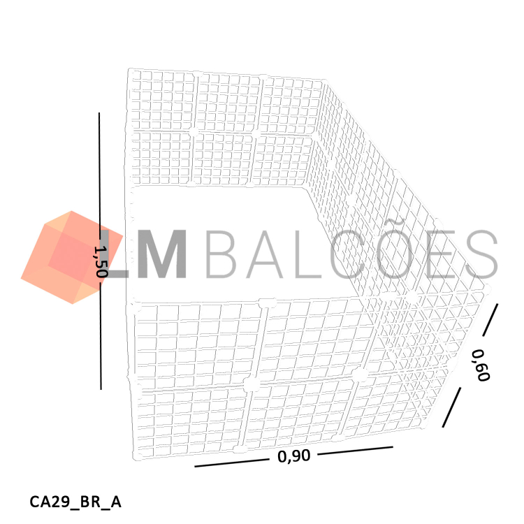 Cercadinho Aramado Branco Para Pet - 1,50 X 0,60 X 0,90m 1