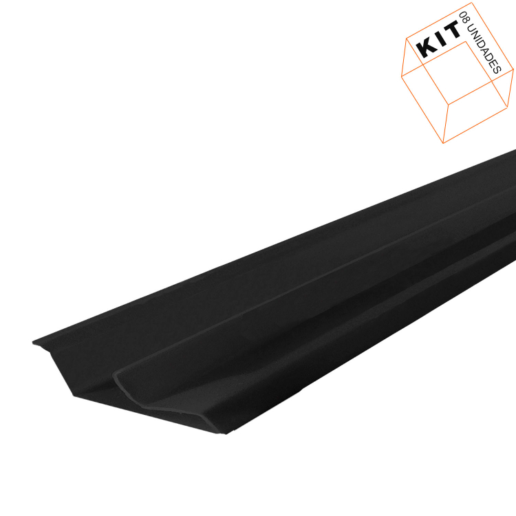 Canaleta De Pvc Preto Para Painel Canaletado  91cm - 08 Unid 1
