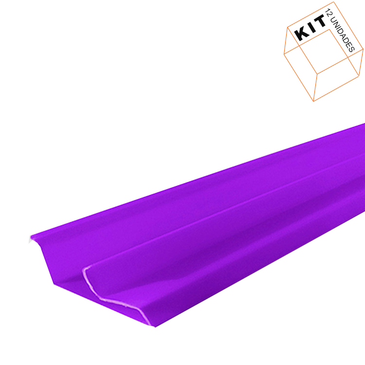 Canaleta De Pvc Roxo Para Painel Canaletado - 91 Cm- 12 Unid 1