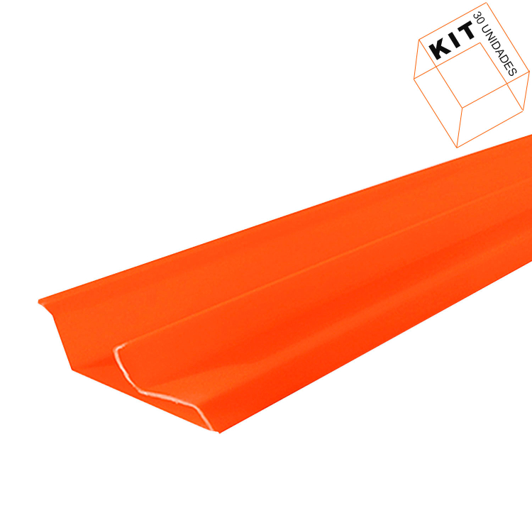 Canaleta De Pvc Laranja Para Painel Canaletado  91cm - 30 Unid 1