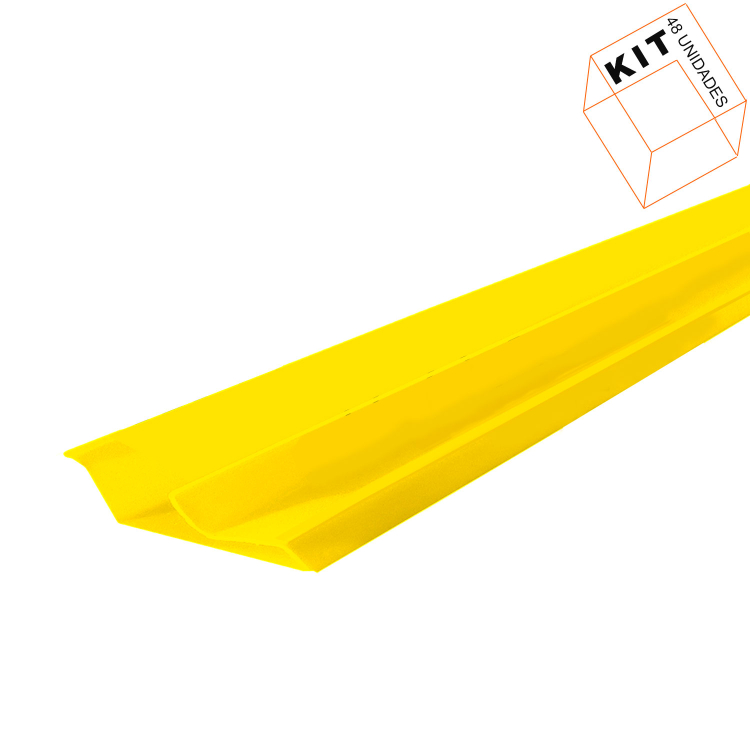 Canaleta De Pvc Amarela Para Painel Canaletado  91cm - 48 Unid 1