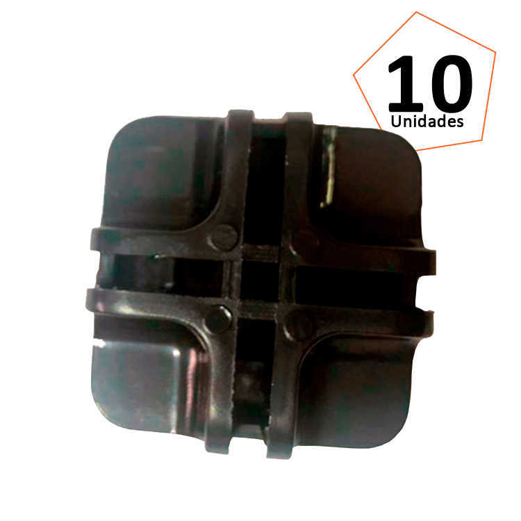 Conectivo 1/2 F Preto - 10 Unidades 1