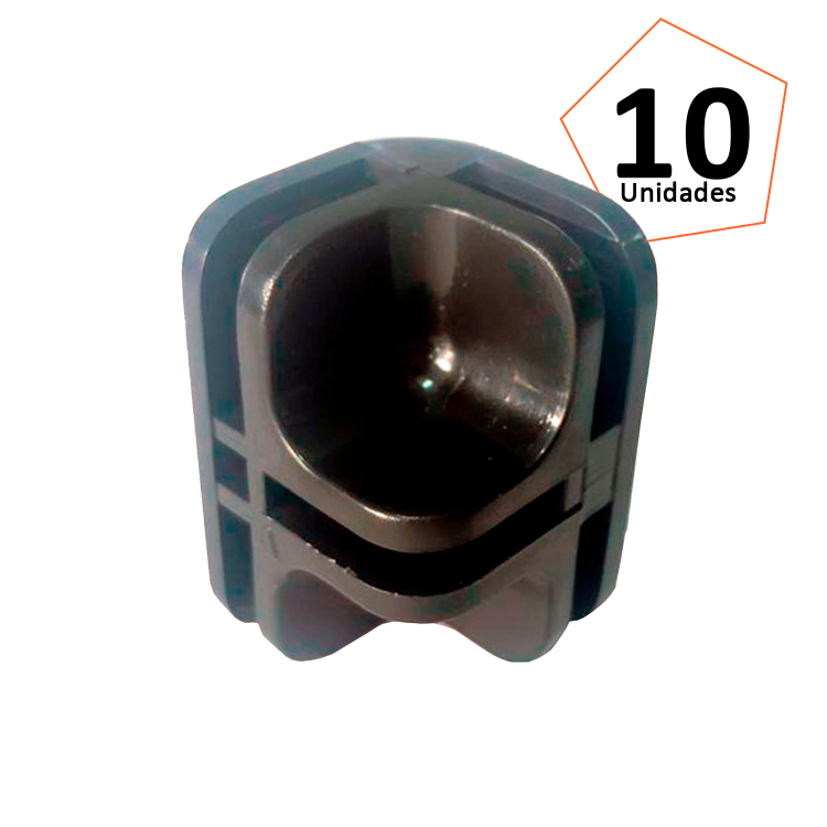 Conectivo 1/4 F Preto - 10 Unidades 1