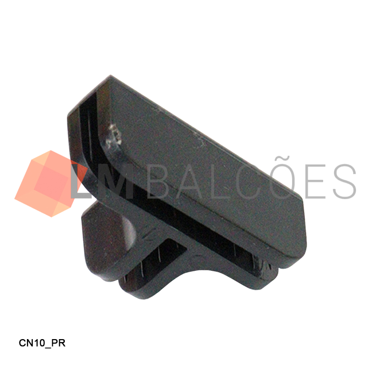 Conectivo T Vazado - Preto 1