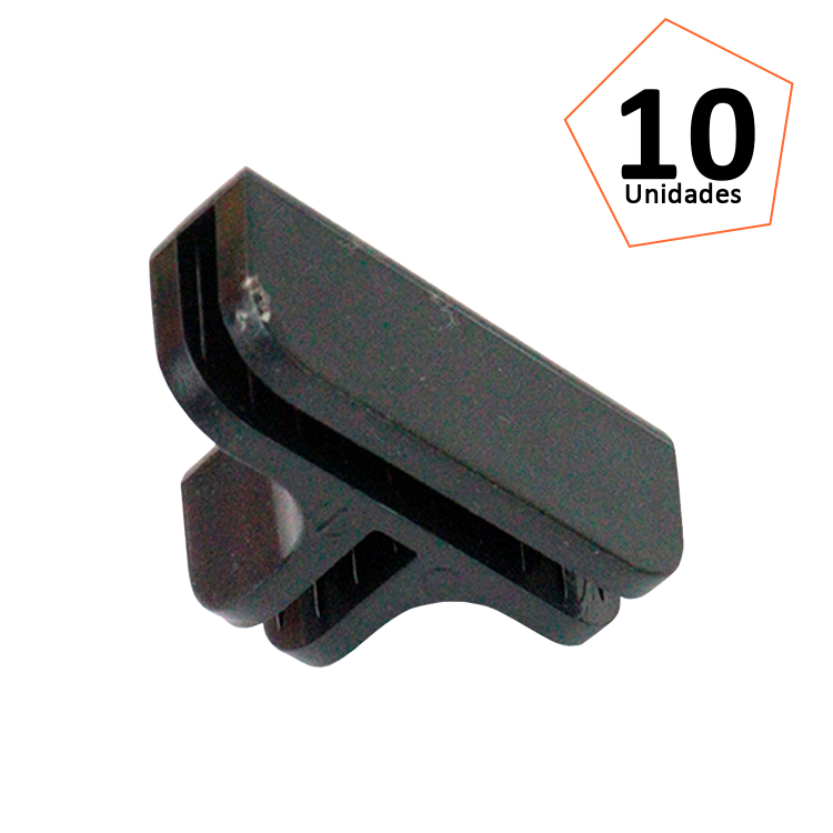 Conectivo T Vazado Preto - 10 Unidades 1