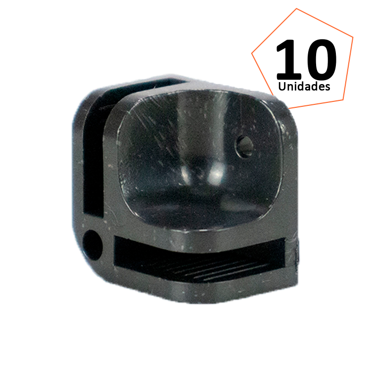 Conectivo 1/8 F C/Furo Preto - 10 Unidades 1