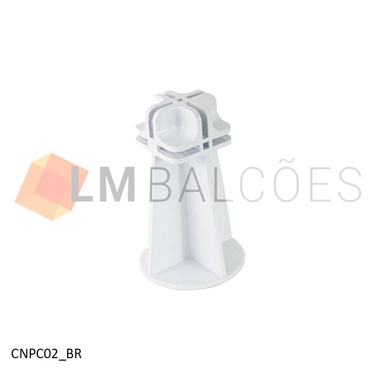 Pé Conectivo Centro 1/1 (10cm) - Branco 1