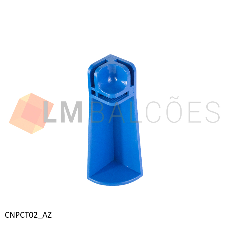 Pé Conectivo Canto 1/8 F (10cm) - Azul 1