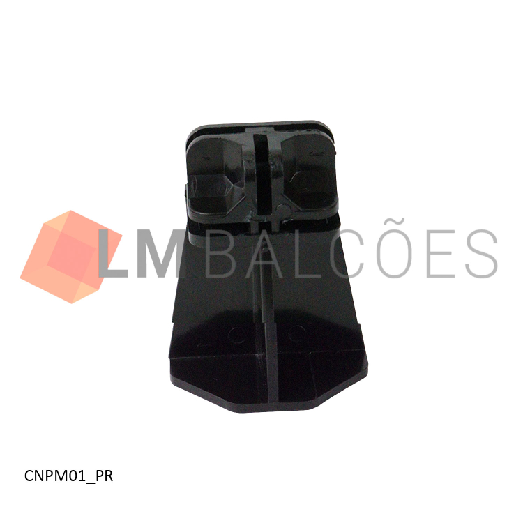 Pé Conectivo Meio 1/4 F (7 cm) - Preto 1