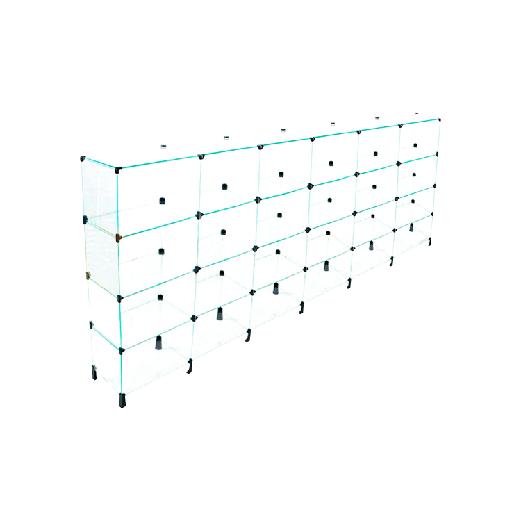 Estante de vidro 2,40 X 1,30 X 0,30 - MOD 40 1