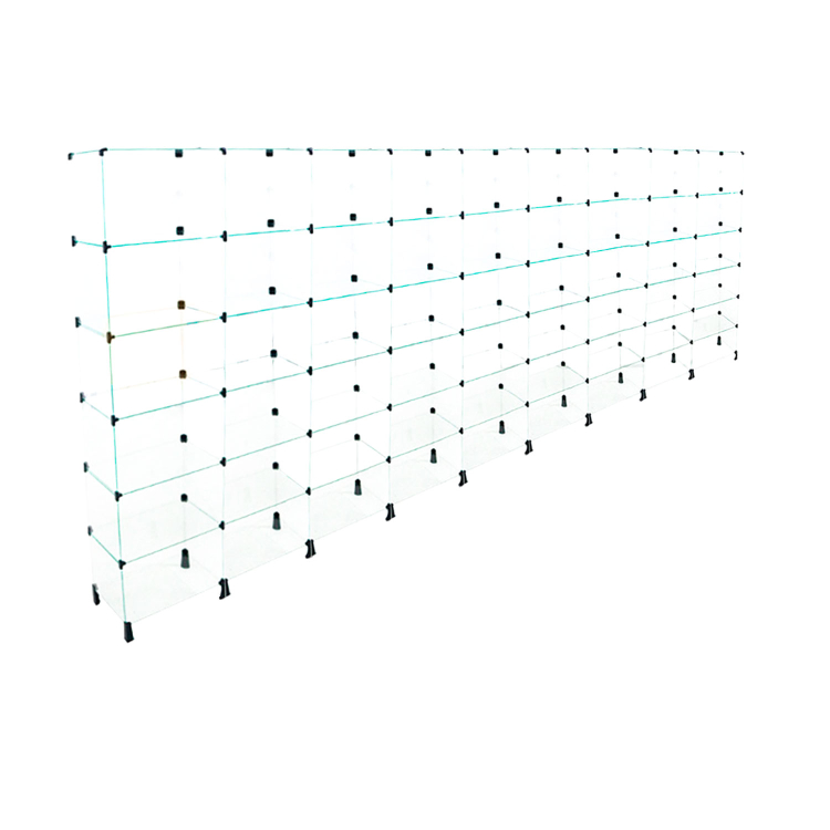 Estante de vidro 3,60 X 1,90 X 0,25 - MOD 40 1