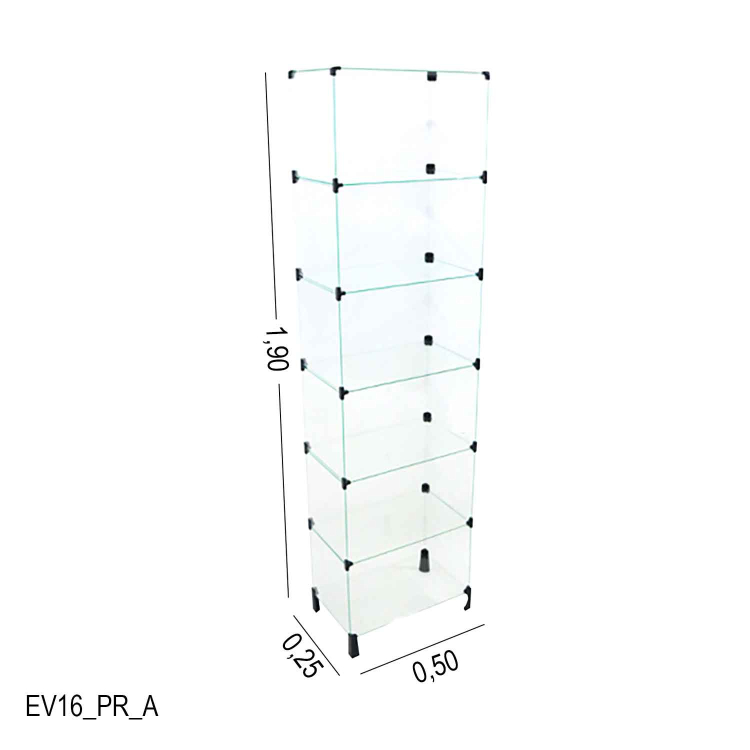 Estante 0,50 x 1,90 x 0,25 1