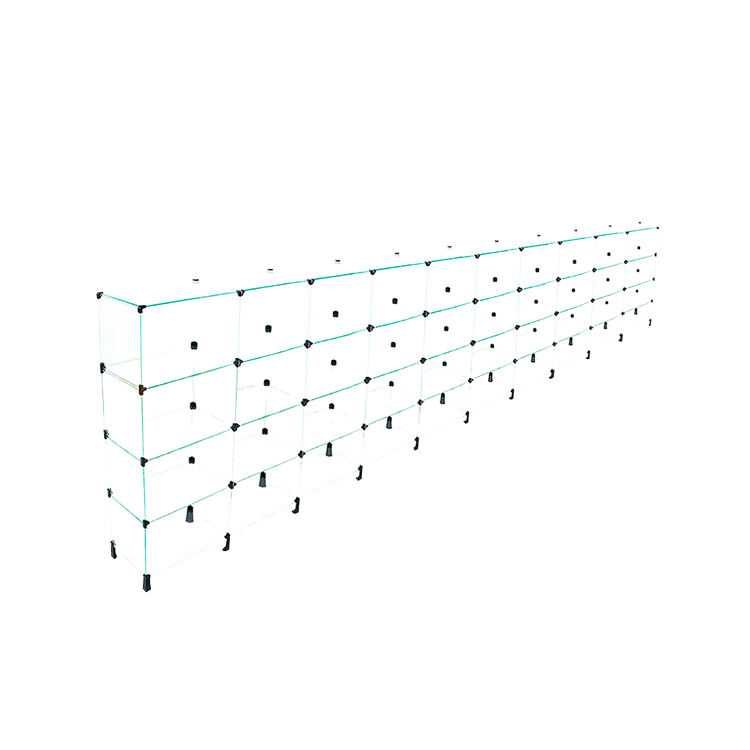 Estante de Vidro 4,00 x 1,30 x 0,30  Mod 40 1