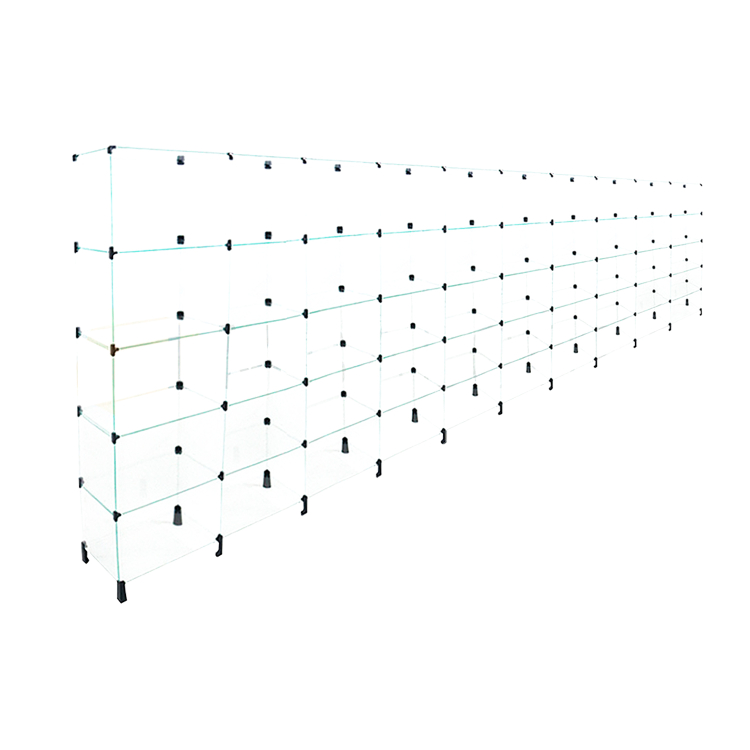 Estante de Vidro - 4,00 X 1,60 X 0,40 M 1