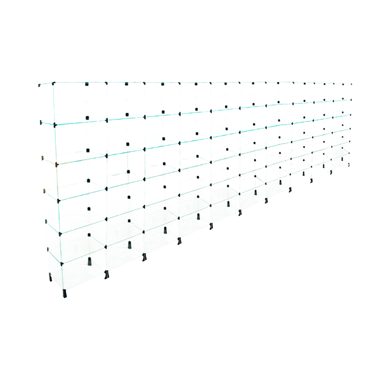 Estante de vidro 4,00 X 1,90 X 0,25 - MOD 40 1