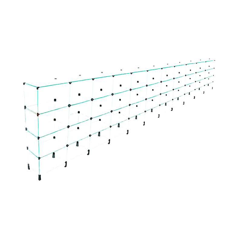 Estante de vidro temperado 4mm - C/ Conectivo Preto - MOD.40 - 4,40 x 1,30 x 0,40m 1