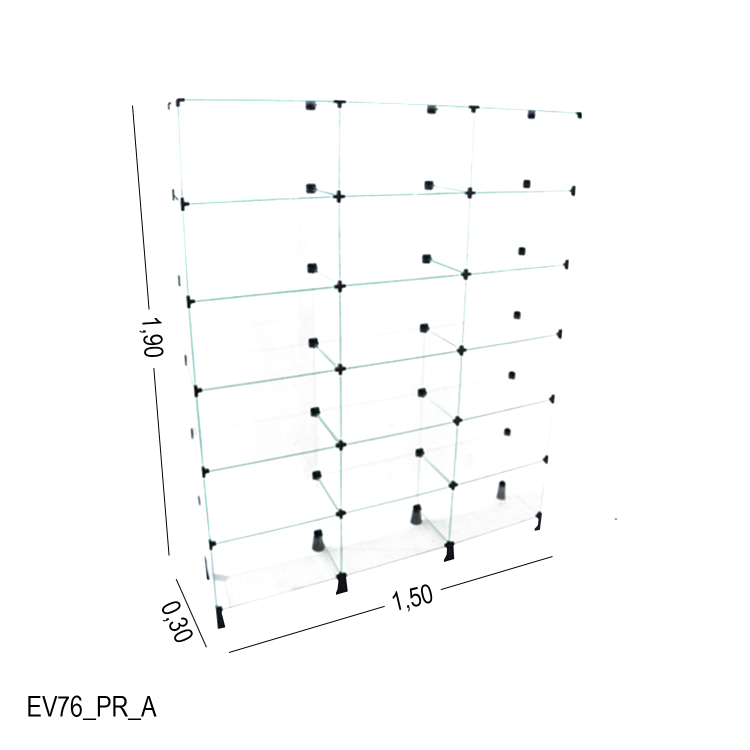 Estante 1,50 x 1,90 x 0,30 1