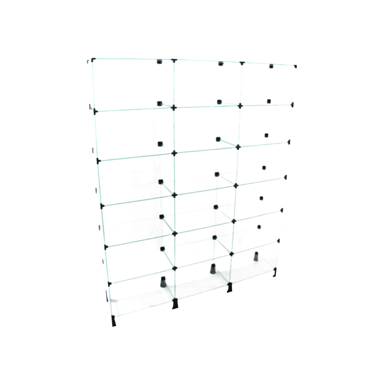 Estante De Vidro -  1,50 x 1,90 x 0,40 M 1