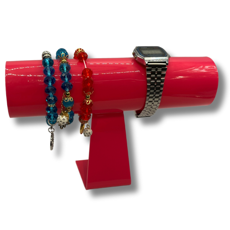 Expositor de Porta Pulseira ou Relogio Simples - Rosa 1