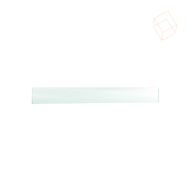 Vidro Modulado 4mm - 0,05 x 0,35m - Incolor