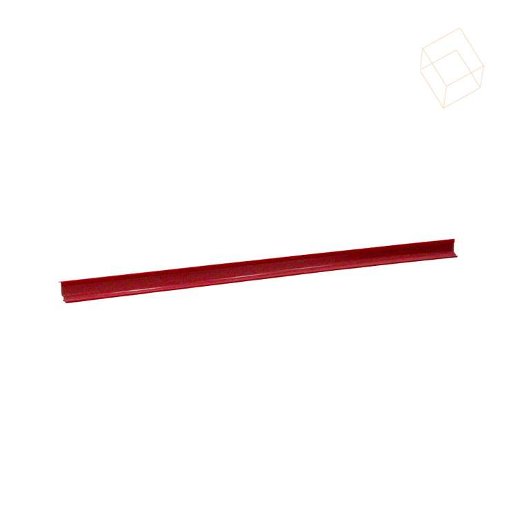 Porta Etiqueta de Bandeja p/ Gôndola SA 98cm - Vermelho