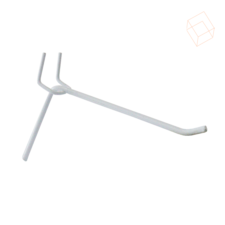 Gancho para Painel Eucatex Furado 10cm - Branco