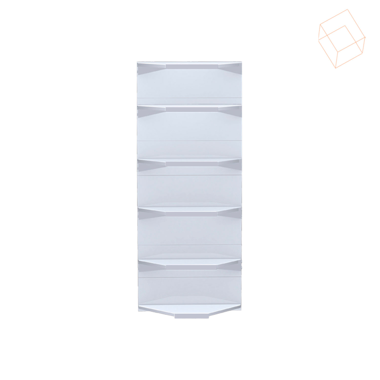 GONDOLA NEW PLUS - 2,00MTS CANTO 40x30 BRANCO