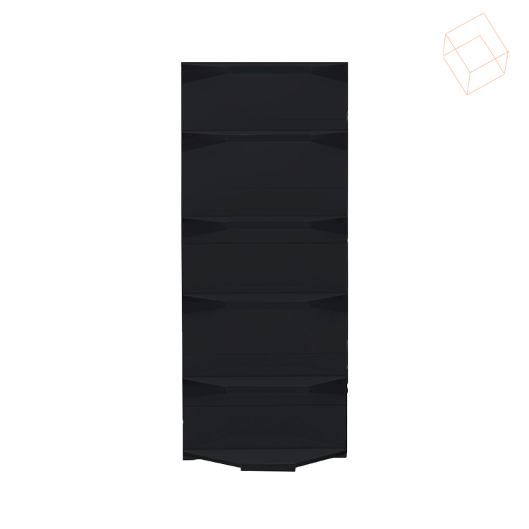 GONDOLA NEW PLUS - 2,00MTS CANTO 40x30 PRETO