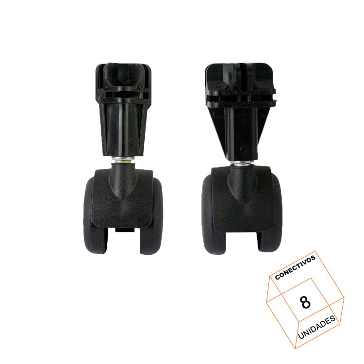 Rodízio Preto P/ Balcão de Vidro e Aramado - 8 Unidades 1