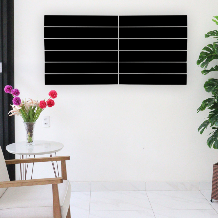 Painel Canaletado *PRETO* 0,61 X 1,22  (enviar 2 unid 0,61 x 0,61 ) 1