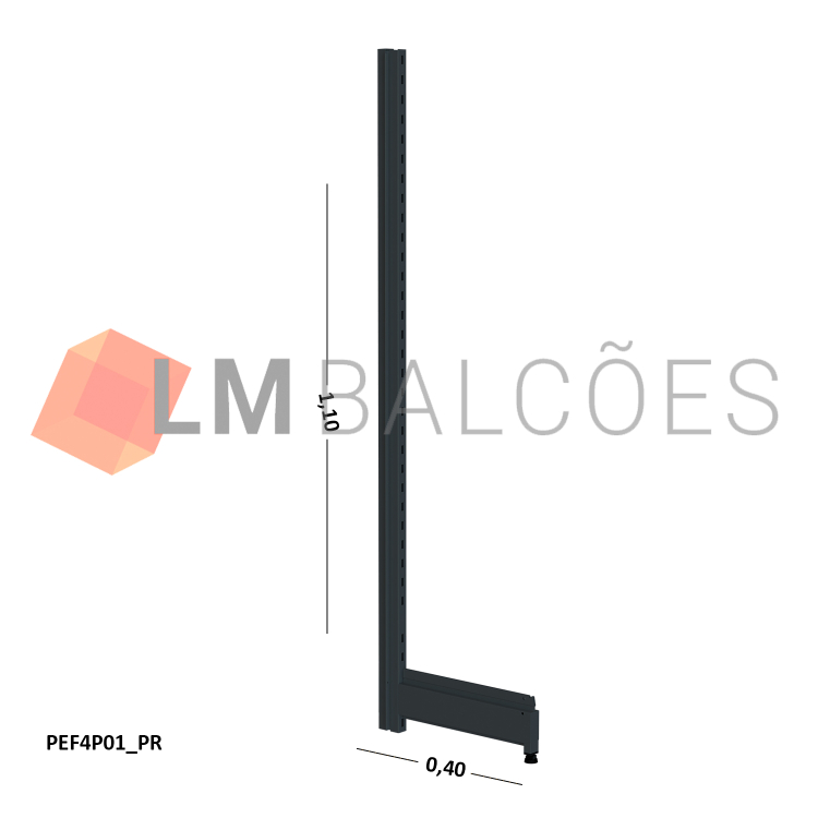 PE GOND FLEX 40 PAREDE LX 0,40 X 1,10 F40 PRETO 1