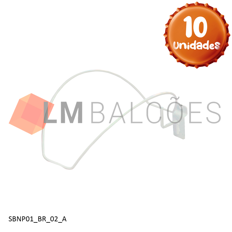 Suporte de Boné Branco p/ Painel  - 10 Unid. 1
