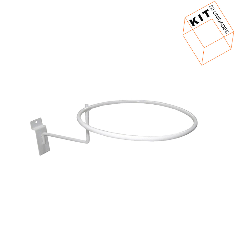 Suporte De Bola Branco Para Painel Canaletado - 20 Unid. 1