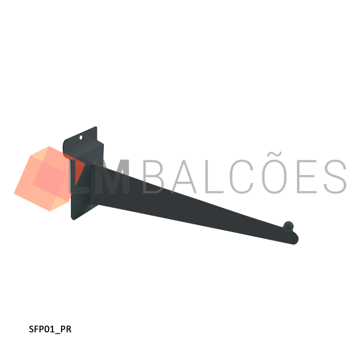 Suporte Faca p/ Painel 30cm - Preto 1