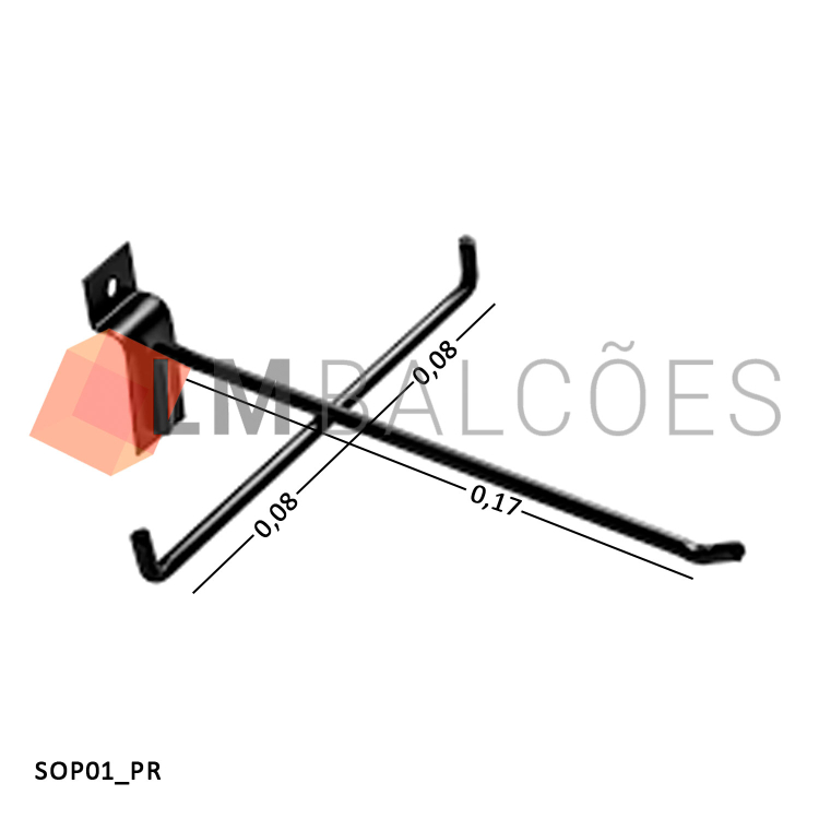 Suporte de Óculos P/ Painel - Preto 1