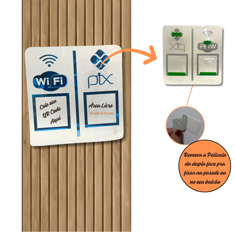 PAREDE DUPLO WI-FI e PIX - Cristal com Azul 4