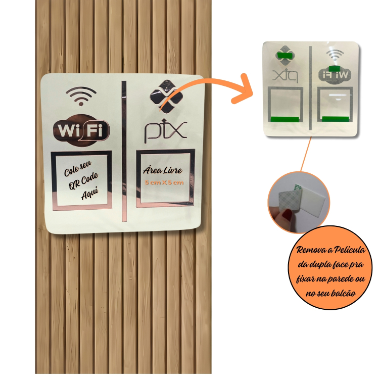 PAREDE DUPLO WI-FI - PIX - Cristal com Rose 1