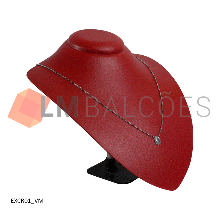 Expositor de Colar Regulável - Vermelho