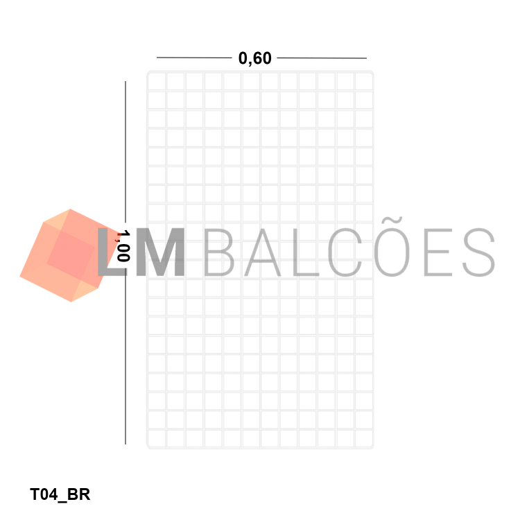 Tela Aramada 0,60 x 1,00 cm - Branca 1